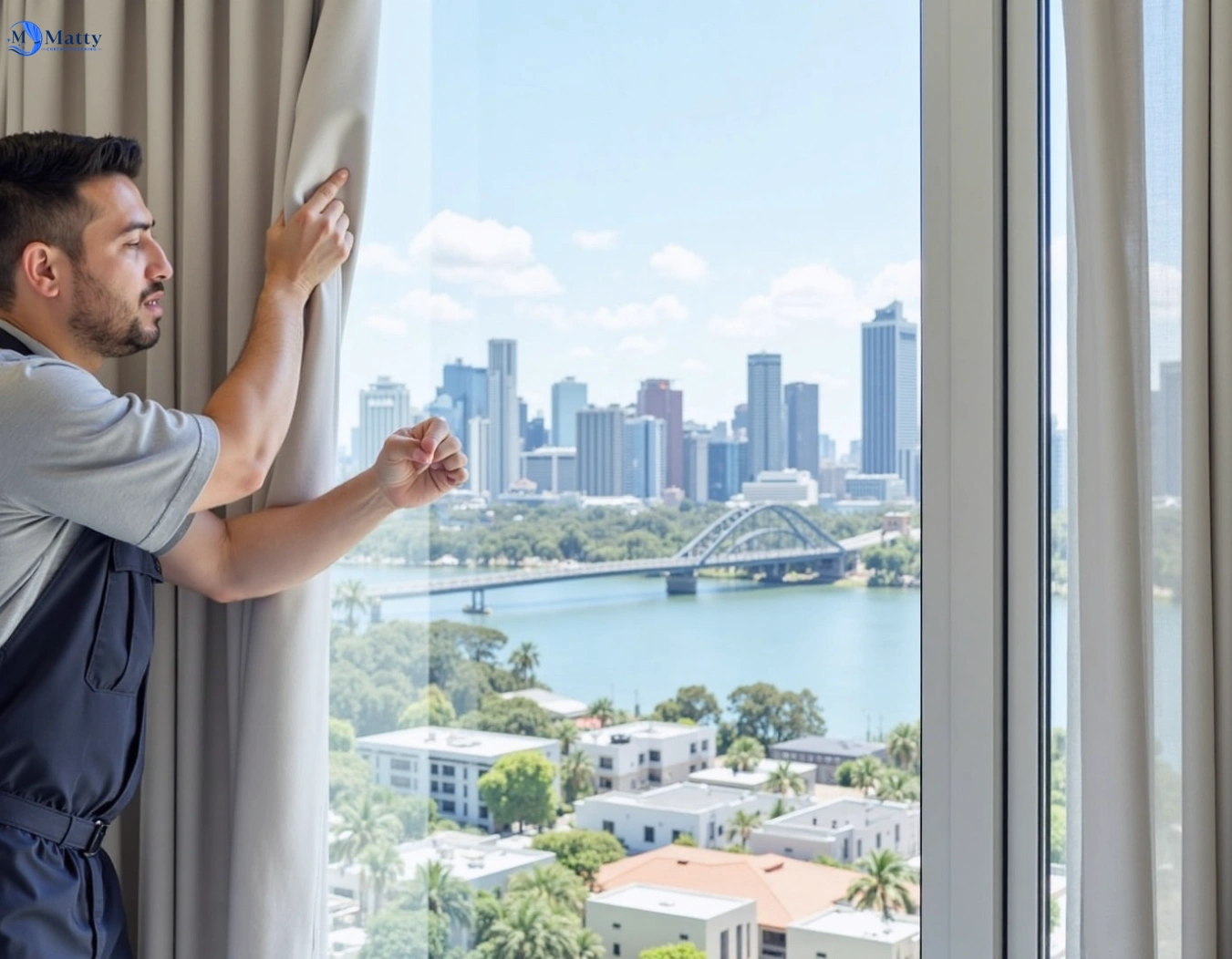 Professional curtain steam cleaning service mount-pleasant-vic QLD by Matty Curtain Cleaning