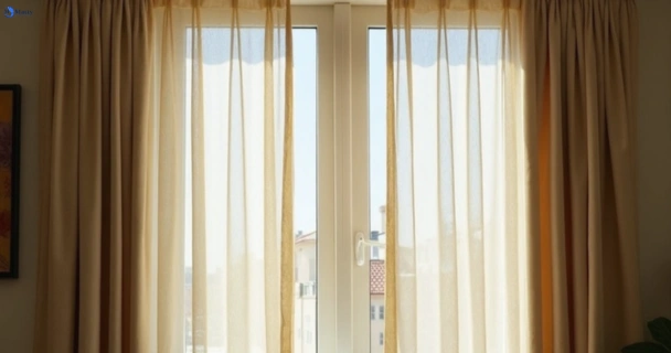 Dull dusty drapes in mount-pleasant-vic before professional cleaning